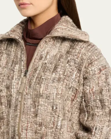 Brunello Cucinelli Sequined Mohair Cardigan | Thumbnail 5 Brunello Cucinelli Sequined Mohair Cardigan | Thumbnail 5