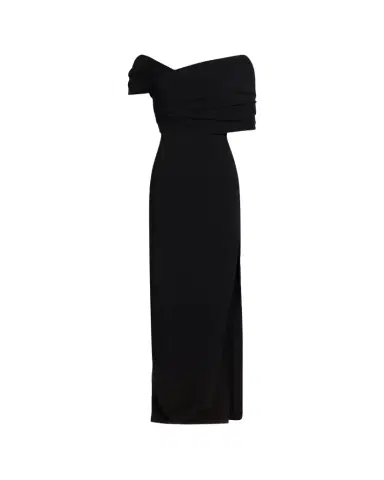 Oscar de la Renta Asymmetric Draped Off-The-Shoulder Column Gown | Thumbnail 1 Oscar de la Renta Asymmetric Draped Off-The-Shoulder Column Gown | Thumbnail 1