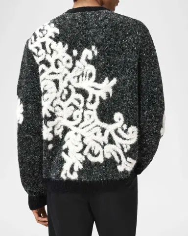 JOHN VARVATOS Men's La Morra Filigree Cardigan | Thumbnail 3 JOHN VARVATOS Men's La Morra Filigree Cardigan | Thumbnail 3
