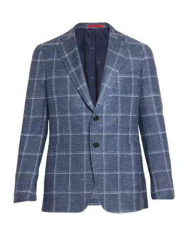 Isaia Men's Over-Check Two-Button Sport Coat | Thumbnail 1 Isaia Men's Over-Check Two-Button Sport Coat | Thumbnail 1