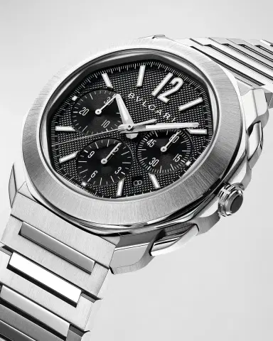 BVLGARI 42mm Octo Roma Automatic Watch with Black Dial | Thumbnail 2 BVLGARI 42mm Octo Roma Automatic Watch with Black Dial | Thumbnail 2