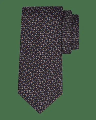 Ferragamo Men's Gancini Silk Jacquard Tie | Thumbnail 2 Ferragamo Men's Gancini Silk Jacquard Tie | Thumbnail 2
