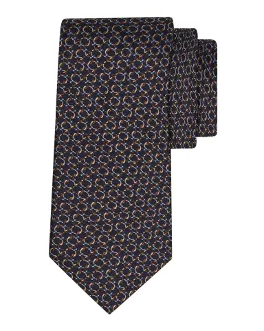 Ferragamo Men's Gancini Silk Jacquard Tie | Thumbnail 1 Ferragamo Men's Gancini Silk Jacquard Tie | Thumbnail 1