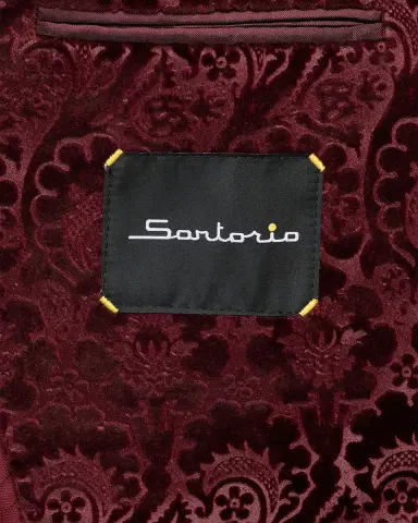 Sartorio Men 's Paisley Velvet Single-Button Dinner Jacket | Thumbnail 6 Sartorio Men 's Paisley Velvet Single-Button Dinner Jacket | Thumbnail 6