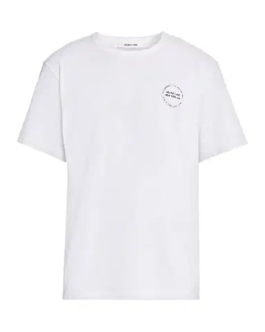 Helmut Lang Men's Stamp Logo Cotton T-Shirt | Thumbnail 1 Helmut Lang Men's Stamp Logo Cotton T-Shirt | Thumbnail 1