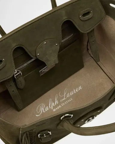 Ralph Lauren Collection Soft Ricky 27 Fringe-Trim Calf-Suede Bag | Thumbnail 4 Ralph Lauren Collection Soft Ricky 27 Fringe-Trim Calf-Suede Bag | Thumbnail 4