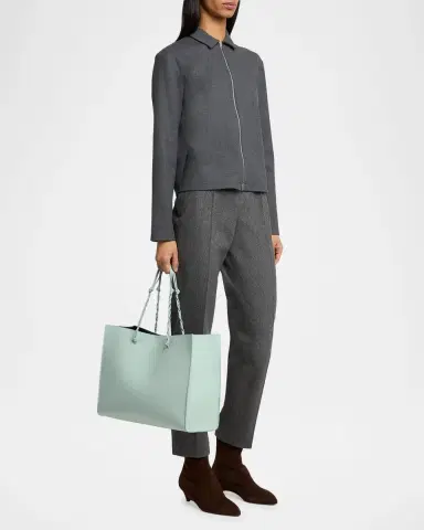 Jil Sander Tangle East-West Leather Shopper Tote Bag | Thumbnail 5 Jil Sander Tangle East-West Leather Shopper Tote Bag | Thumbnail 5