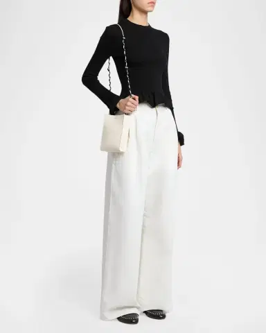 Jil Sander Tangle Small Leather Crossbody Bag | Thumbnail 5 Jil Sander Tangle Small Leather Crossbody Bag | Thumbnail 5