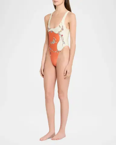 Versace Stolen Jewels One-Piece Swimsuit | Thumbnail 3 Versace Stolen Jewels One-Piece Swimsuit | Thumbnail 3