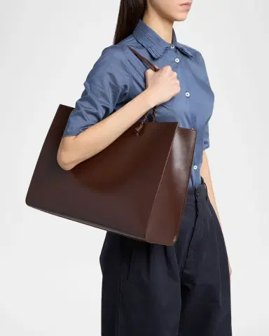 Jil Sander Tangle East-West Leather Shopper Tote Bag | Thumbnail 2 Jil Sander Tangle East-West Leather Shopper Tote Bag | Thumbnail 2
