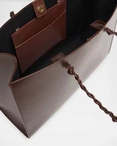 Jil Sander Tangle East-West Leather Shopper Tote Bag | Thumbnail 4 Jil Sander Tangle East-West Leather Shopper Tote Bag | Thumbnail 4