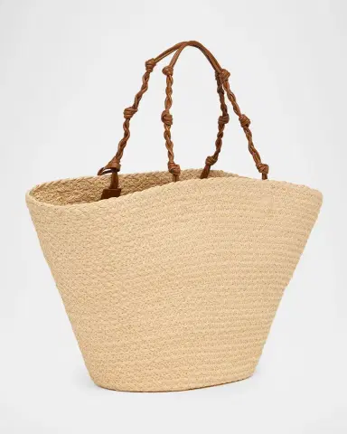 Jil Sander Tangle Large Woven Raffia Bucket Bag | Thumbnail 3 Jil Sander Tangle Large Woven Raffia Bucket Bag | Thumbnail 3