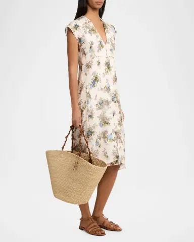 Jil Sander Tangle Large Woven Raffia Bucket Bag | Thumbnail 5 Jil Sander Tangle Large Woven Raffia Bucket Bag | Thumbnail 5