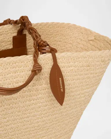 Jil Sander Tangle Large Woven Raffia Bucket Bag | Thumbnail 6 Jil Sander Tangle Large Woven Raffia Bucket Bag | Thumbnail 6