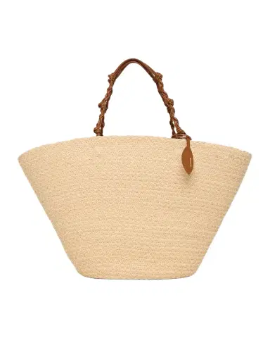 Jil Sander Tangle Large Woven Raffia Bucket Bag | Thumbnail 1 Jil Sander Tangle Large Woven Raffia Bucket Bag | Thumbnail 1