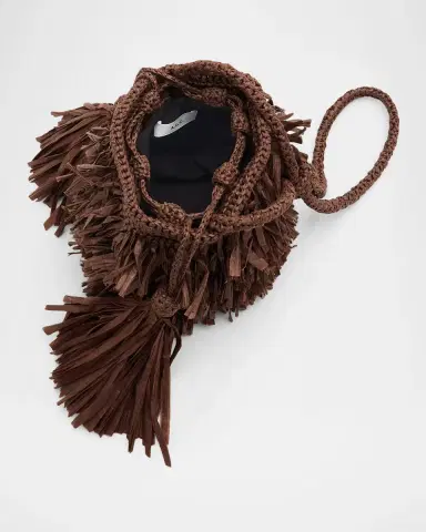 A.L.C. Sasha Fringed Raffia Bucket Bag | Thumbnail 4 A.L.C. Sasha Fringed Raffia Bucket Bag | Thumbnail 4