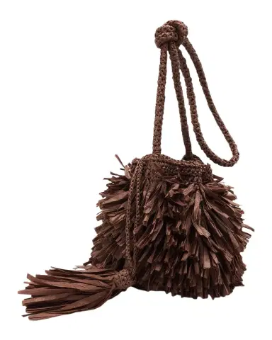 A.L.C. Sasha Fringed Raffia Bucket Bag | Thumbnail 1 A.L.C. Sasha Fringed Raffia Bucket Bag | Thumbnail 1