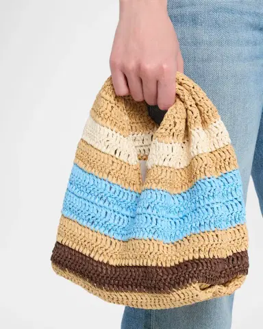 A.L.C. Simone Striped Raffia Top-Handle Bag | Thumbnail 2 A.L.C. Simone Striped Raffia Top-Handle Bag | Thumbnail 2