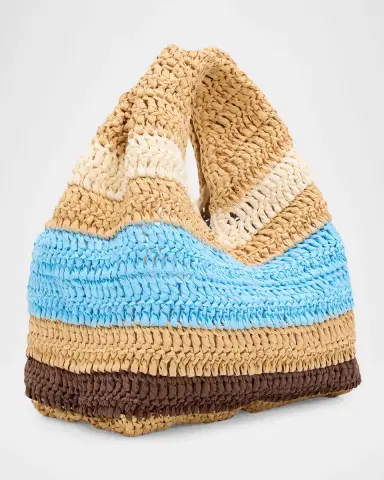 A.L.C. Simone Striped Raffia Top-Handle Bag | Thumbnail 3 A.L.C. Simone Striped Raffia Top-Handle Bag | Thumbnail 3