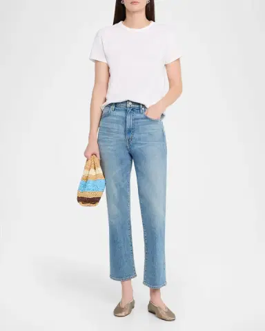 A.L.C. Simone Striped Raffia Top-Handle Bag | Thumbnail 5 A.L.C. Simone Striped Raffia Top-Handle Bag | Thumbnail 5