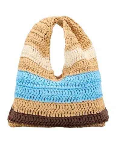 A.L.C. Simone Striped Raffia Top-Handle Bag | Thumbnail 1 A.L.C. Simone Striped Raffia Top-Handle Bag | Thumbnail 1