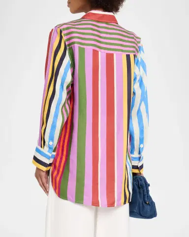 Libertine Tangier Striped Linen Button-Down Shirt | Thumbnail 3 Libertine Tangier Striped Linen Button-Down Shirt | Thumbnail 3