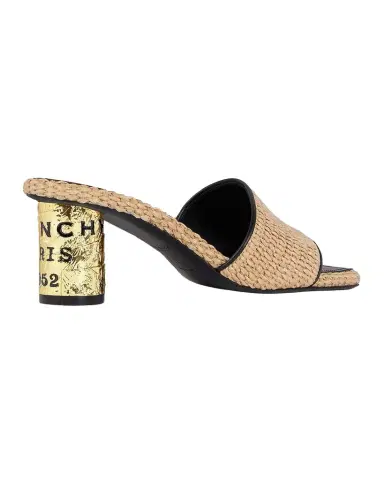 Givenchy Tape 65mm Raffia-Effect Heeled Mules | Thumbnail 1 Givenchy Tape 65mm Raffia-Effect Heeled Mules | Thumbnail 1
