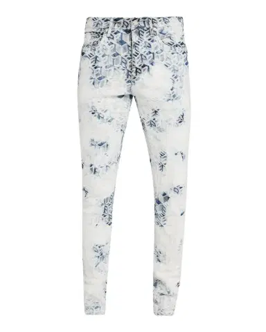 PURPLE Monogram Jacquard Stretch Skinny Jeans | Thumbnail 1 PURPLE Monogram Jacquard Stretch Skinny Jeans | Thumbnail 1