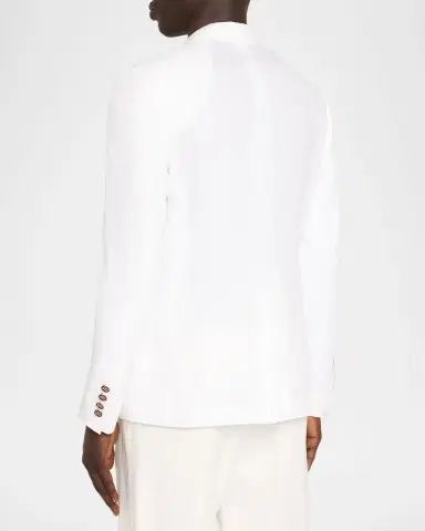 Dolce & Gabbana Men's Light Linen Two-Button Suit Jacket | Thumbnail 2 Dolce & Gabbana Men's Light Linen Two-Button Suit Jacket | Thumbnail 2