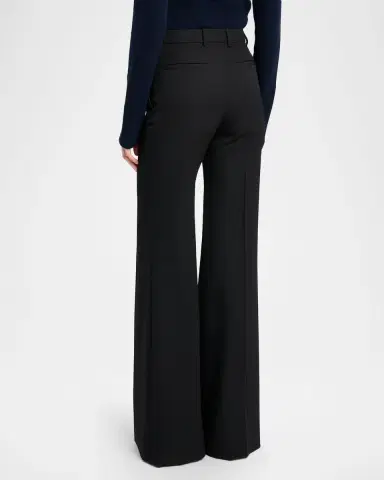 Chloé Wool Flared Trousers | Thumbnail 2 Chloé Wool Flared Trousers | Thumbnail 2