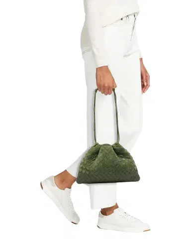 Bottega Veneta Dustbag Medium Suede Shoulder Bag | Thumbnail 1 Bottega Veneta Dustbag Medium Suede Shoulder Bag | Thumbnail 1