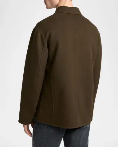 Jil Sander Men's Wool and Cashmere Shirt Jacket | Thumbnail 3 Jil Sander Men's Wool and Cashmere Shirt Jacket | Thumbnail 3