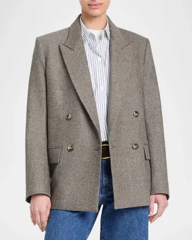 TWP Harper Double-Breasted Herringbone Blazer | Thumbnail 3 TWP Harper Double-Breasted Herringbone Blazer | Thumbnail 3