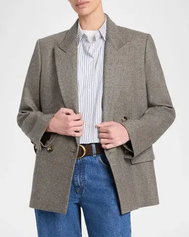 TWP Harper Double-Breasted Herringbone Blazer | Thumbnail 5 TWP Harper Double-Breasted Herringbone Blazer | Thumbnail 5