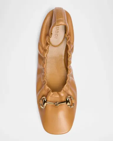 Gucci Prima Leather Ballerina Flats | Thumbnail 3 Gucci Prima Leather Ballerina Flats | Thumbnail 3