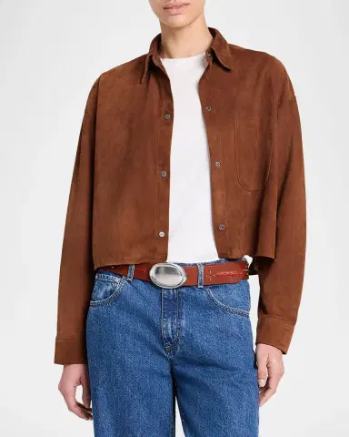 TWP Little Big Joe Shirt in Suede | Thumbnail 3 TWP Little Big Joe Shirt in Suede | Thumbnail 3