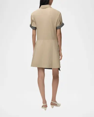 Loewe Wrapped Short-Sleeve Shirtdress | Thumbnail 2 Loewe Wrapped Short-Sleeve Shirtdress | Thumbnail 2