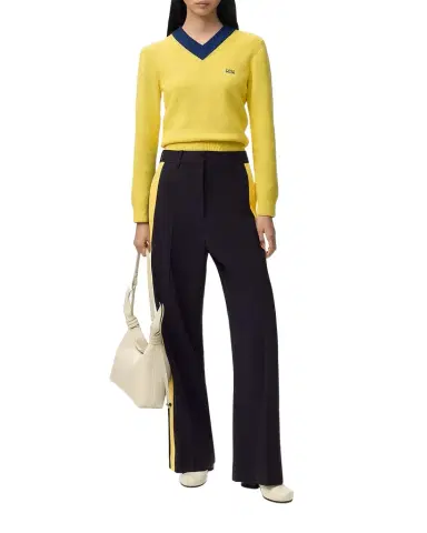 LOEWE Bicolor V-Neck Sweater | Thumbnail 1 LOEWE Bicolor V-Neck Sweater | Thumbnail 1