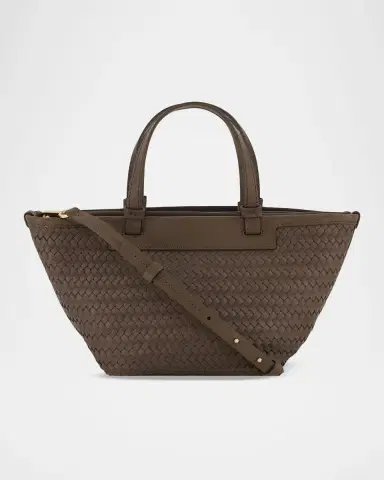 Vince Marin Mini Woven Leather Tote Bag | Thumbnail 2 Vince Marin Mini Woven Leather Tote Bag | Thumbnail 2