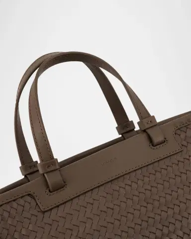 Vince Marin Mini Woven Leather Tote Bag | Thumbnail 4 Vince Marin Mini Woven Leather Tote Bag | Thumbnail 4
