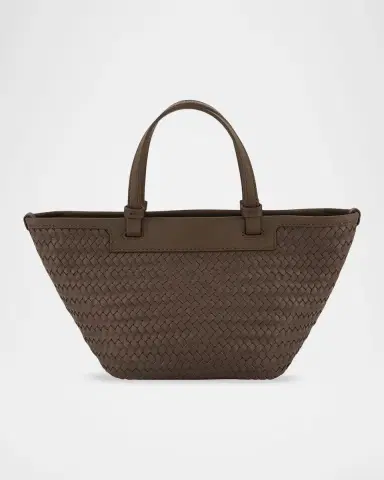 Vince Marin Mini Woven Leather Tote Bag | Thumbnail 5 Vince Marin Mini Woven Leather Tote Bag | Thumbnail 5