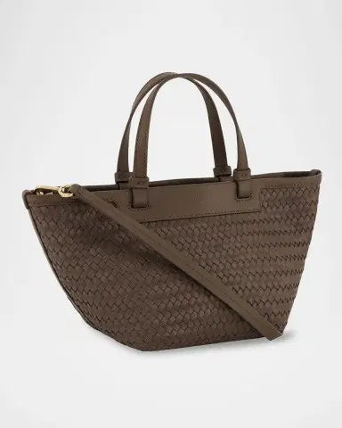 Vince Marin Mini Woven Leather Tote Bag | Thumbnail 6 Vince Marin Mini Woven Leather Tote Bag | Thumbnail 6