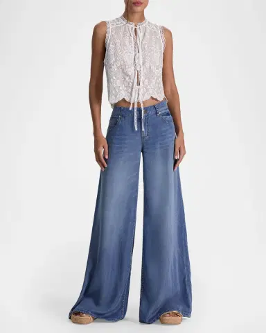 ALICE + OLIVIA Sidney Ultra Wide-Leg Jeans | Thumbnail 2 ALICE + OLIVIA Sidney Ultra Wide-Leg Jeans | Thumbnail 2