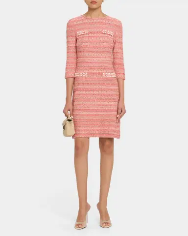 Misook Whipstitch Tweed A-Line Mini Dress | Thumbnail 2 Misook Whipstitch Tweed A-Line Mini Dress | Thumbnail 2