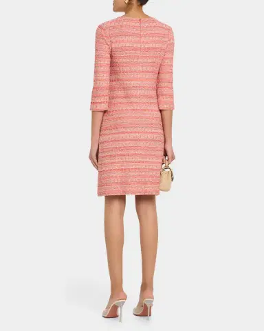 Misook Whipstitch Tweed A-Line Mini Dress | Thumbnail 3 Misook Whipstitch Tweed A-Line Mini Dress | Thumbnail 3