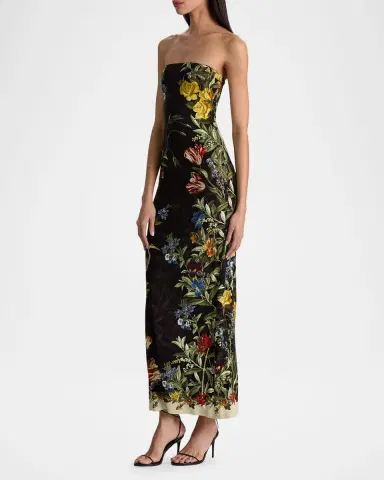 ALICE + OLIVIA Delora Strapless Maxi Dress | Thumbnail 6 ALICE + OLIVIA Delora Strapless Maxi Dress | Thumbnail 6
