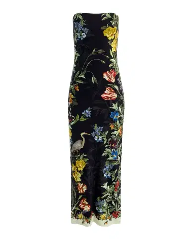 ALICE + OLIVIA Delora Strapless Maxi Dress | Thumbnail 1 ALICE + OLIVIA Delora Strapless Maxi Dress | Thumbnail 1