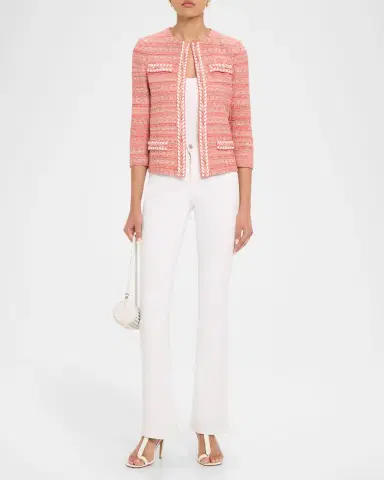 Misook Whipstitch Tweed Jacket | Thumbnail 2 Misook Whipstitch Tweed Jacket | Thumbnail 2
