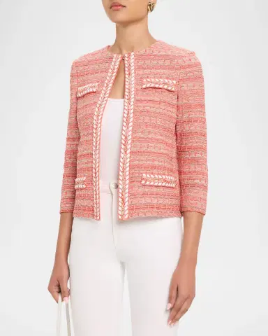 Misook Whipstitch Tweed Jacket | Thumbnail 4 Misook Whipstitch Tweed Jacket | Thumbnail 4