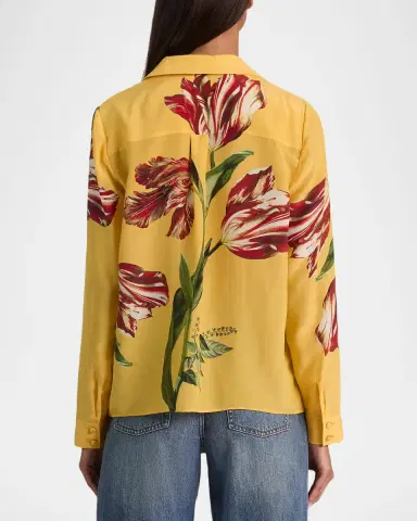 ALICE + OLIVIA Eloise Button-Front Blouse | Thumbnail 3 ALICE + OLIVIA Eloise Button-Front Blouse | Thumbnail 3